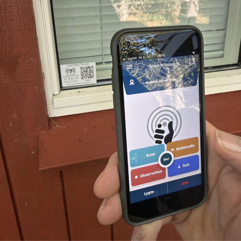 Qr kode kontrol scanning - Odsherred sommerhustilsyn